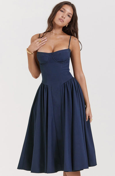 Mirabelle - Elegantes Midi-Kleid