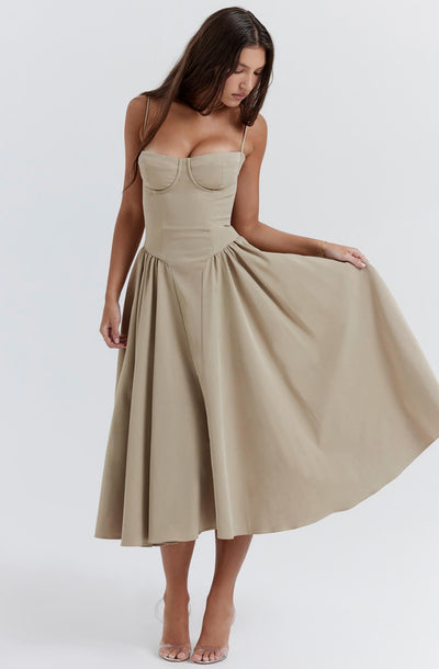 Mirabelle - Elegantes Midi-Kleid