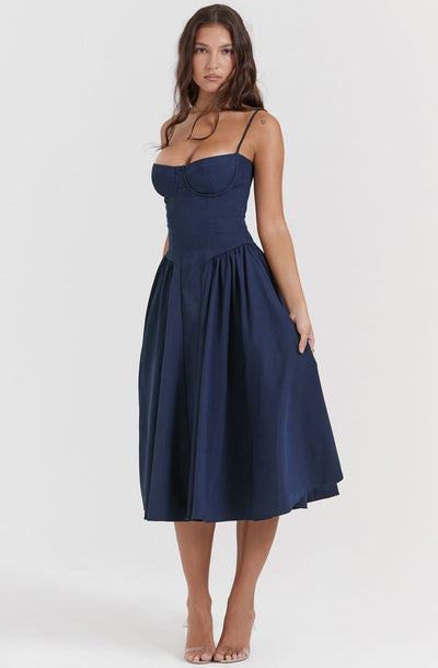 Mirabelle - Elegantes Midi-Kleid