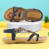 Maria | Bequeme Sandalen – Kobaltblau