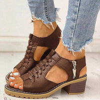 Thalia |Orthopädische Sandalen – Braun
