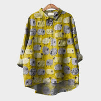 Gislawen | Oversize-Bluse für sonnigen Komfort – Schaf