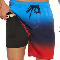 Schnell trocknende Badeshorts für Herren | Leichte – Blau