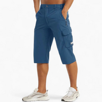 Schnelltrocknende Shorts für Herren | Cargo – Blau