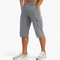 Schnelltrocknende Shorts für Herren | Cargo – Grau