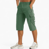 Schnelltrocknende Shorts für Herren | Cargo – Grün