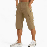 Schnelltrocknende Shorts für Herren | Cargo – Khaki