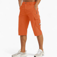 Schnelltrocknende Shorts für Herren | Cargo – Orange