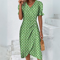 Schönes lässiges Sommerkleid für Damen | Mini – Hellgrün