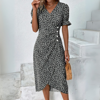 Schönes lässiges Sommerkleid für Damen | Mini – Schwarz