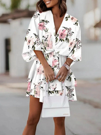 Schönes Sommerkleid für Damen | Mini – Weiß