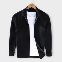 Massimo - Elegante Strickjacke – Schwarz