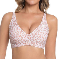 Nora | Seamless Full-Coverage Push-Up BH – Leopard Pink
