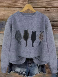 Velara - Strickpullover mit weichem Griff – Blau
