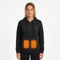 Sibylle | Kuscheliger Thermo-Hoodie mit Kapuze – Schwarz