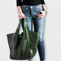 Eleanor | Oversized Wochenendtasche – Grün