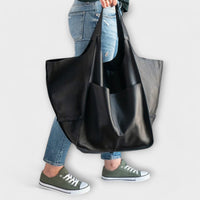 Eleanor | Oversized Wochenendtasche – Schwarz