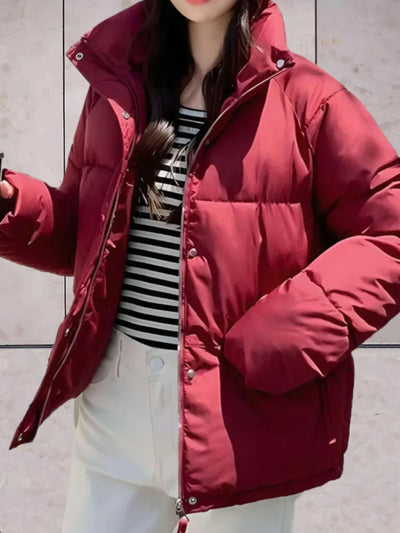 Dana | Parkajacke mit Stehkragen und Doppelverschluss