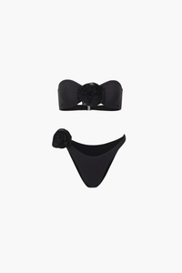 Rosalia Bandeau Bikini – Schwarz