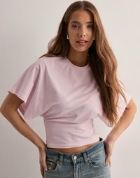 Victoria | Weites Ärmel Icon T-Shirt – Rosa