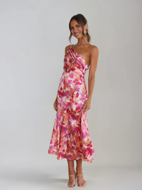 SOLE  | Blumiges Sommerkleid – Rosa