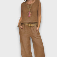 Marise – Zweiteiler mit entspannter Silhouette – Braun