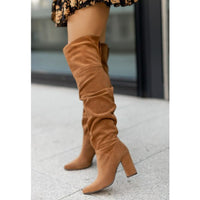 Harlanya | Damen Schlupfstiefel – Braun