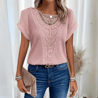 Florisa - Gehäkeltes Top – Rosa