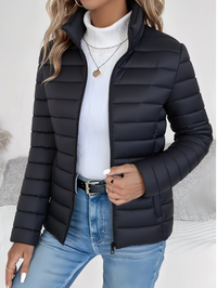 Sophie | Leichte Elegante Daunenjacke – Schwarz