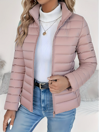 Sophie | Leichte Elegante Daunenjacke – Rosa