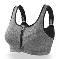 Bequemer Damen Sport Bh | Übergrößen – Grau