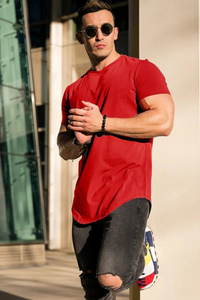 Sportliches Herren-T-Shirt in schmaler Passform | kurzarm – Rot