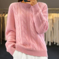 Alida | Strickpullover – Rosa