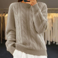 Alida | Strickpullover – Khaki