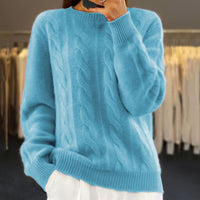 Alida | Strickpullover – Blau