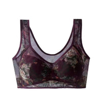 Nyra™|  Bequemer BH ohne Verschluss mit Spitze – Lila