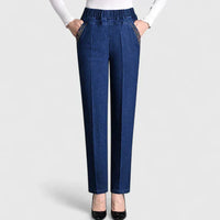 Franziska | Damenhose elegant für Alltag und Büro – Dunkelblau (normale Dicke)