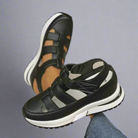 Frida | Elegante Orthopädische Sandalen – Schwarz