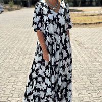 SIBILLA - MAXIKLEID MIT V-AUSSCHNITT – Weiß