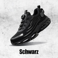 Schlag- und stichfeste Sicherheitsschuhe mit Drehknopf – Schwarz