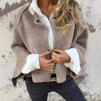 CharmCoat | Moderner Kurzmantel für Damen – Khaki