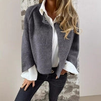CharmCoat | Moderner Kurzmantel für Damen – Grau