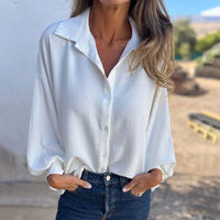 Noreyssa - Softtouch-Shirt mit Laternenärmeln – Weiß