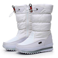 Sofie™ - Rutschfeste und Wasserdichte Schneestiefel aus Kunstfell – Weiß