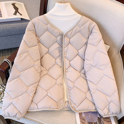 Stacey | Quiltierte Winterjacke mit Knöpfen für Damen