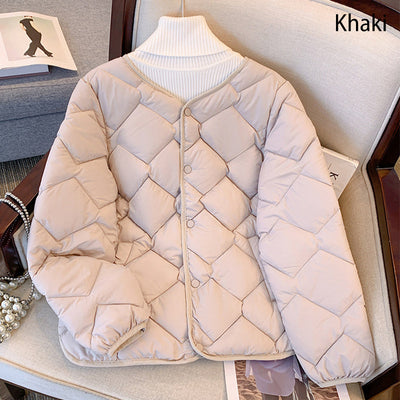 Stacey | Quiltierte Winterjacke mit Knöpfen für Damen