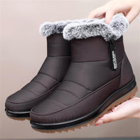 Christin - Warme wasserdichte Winterstiefel – Braun