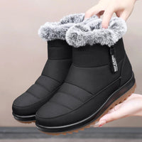 Christin - Warme wasserdichte Winterstiefel – Schwarz