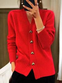 Armelle™ | Stilvoller Cardigan – Rot