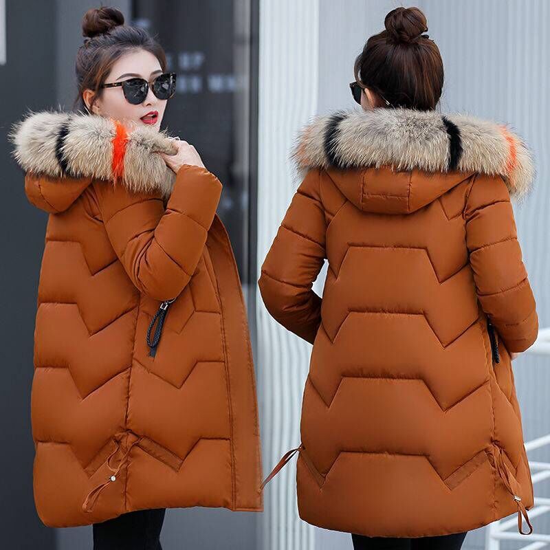 Meller | Damen Winter Pufferjacke mit Futter aus Kunstpelz an der Kapuze